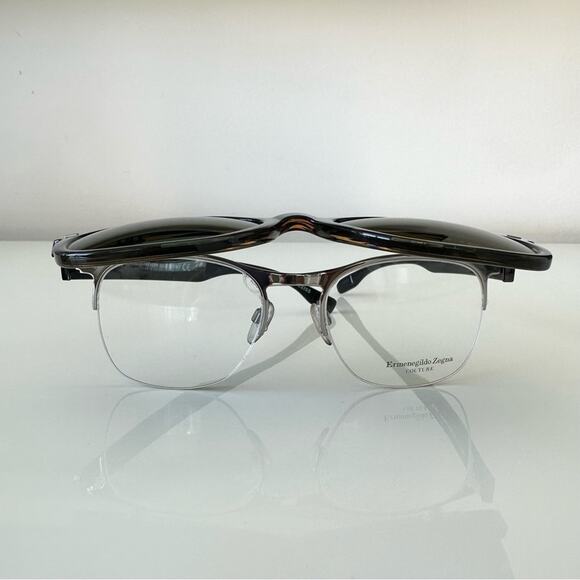 Ermenegildo Zegna ZC001 with Clip-on Polarized 05R 55/19/145 - Picture 11 of 12